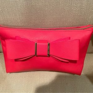 Betsy Johnson red clutch purse